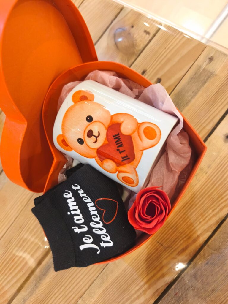 coffret mug et chaussettes personnalisés cadeau original