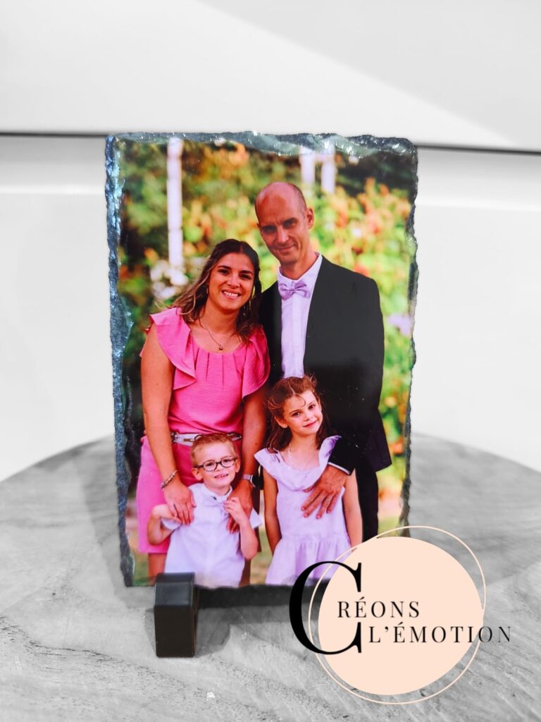 ardoise photo personnalisée 15x20 cm avec photo