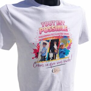 tee shirt personnalisé cadeau avec impression photo